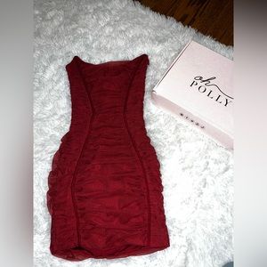 Oh Polly bodycon red dress